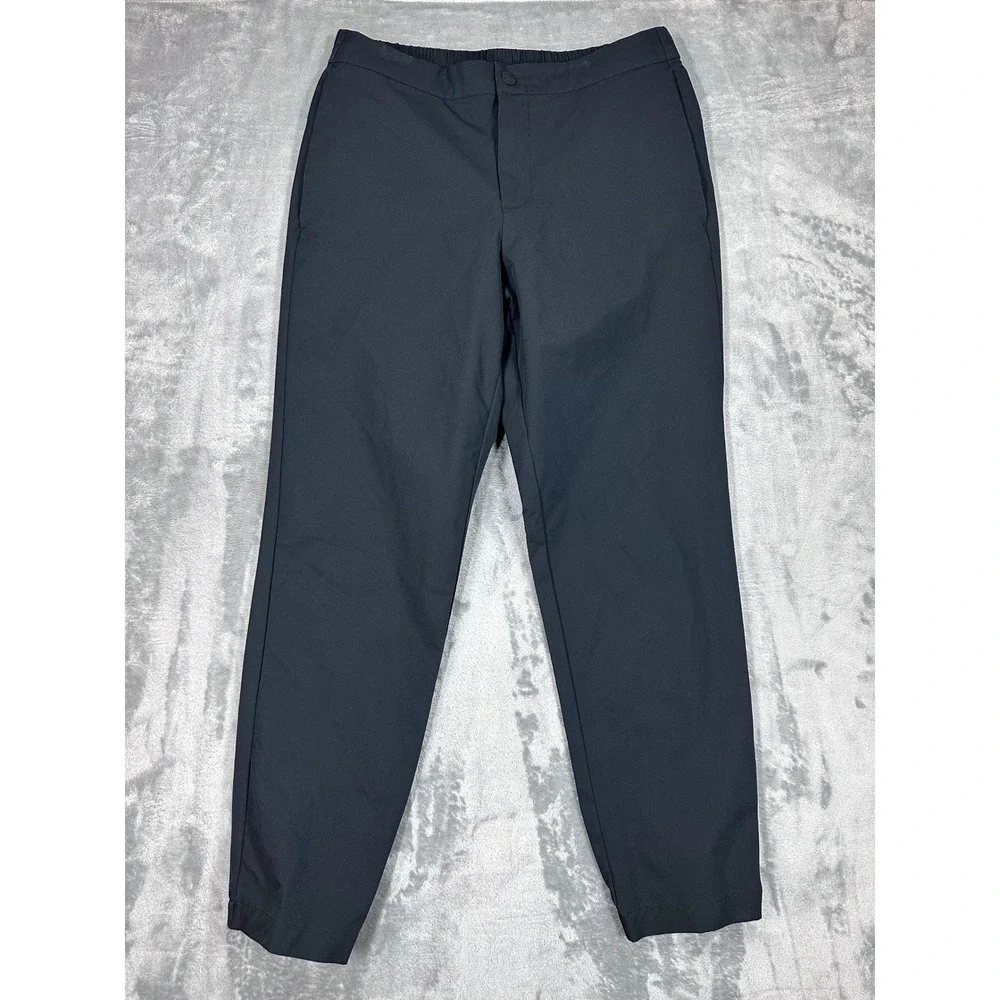 Banana Republic Mens Core Temp Joggers Black Performance Pants Size 32 28x32